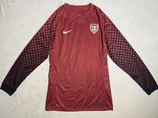 USMNT 2010 World Cup Nike Soccer Jersey Mens M Red Long Sleeve USA DTOM picture