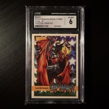 1992 Wizard Magazine Spawn TEST CARD (NO Prism) Promo McFarlane CGC 6 RARE picture