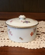 ANTIQUE PORCELAIN TRINKET VANITY JEWELRY BOX GERMANY HUTSCHENREUTHER HOHENBERG picture
