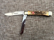 Vintage J.A. Henckels HK-5-S Stag Trapper Knife Solingen Germany w/ Box picture