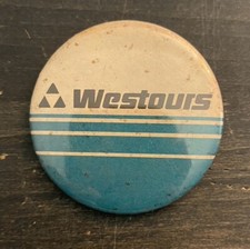 Vintage Westours Promotional Advertisement Pinback Button picture