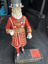 Vintage Hand Painted Beefeater Gin Back Bar Display Statue 16