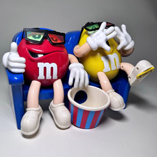 Vintage M&M’s At The Movies 3D Candy Dispenser Red & Yellow Characters picture