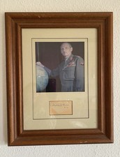 Original Autograph Bernard Montgomery Certificate Field Marshal UK WW2  picture