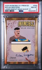 2025 INVINCIBLE PREMIERE EDITION #589 NOLAN GRAYSON GOLD WAVE 1/1PSA 8 picture