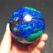 Rare 266G Natural Blue Copper Mine Phoenix Pine Symbiosis Sphere  Healing  QQ262 picture