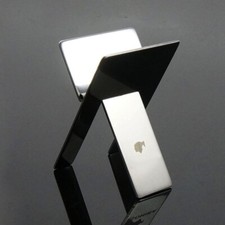 2 x Stainless Steel Foldable Cigar Stand Ashtray Holder w/Pu Leather Pouch picture
