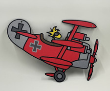 Peanuts 💥 Woodstock Red Baron 3D Printed Sign Fokker Dr. 1 World War Ace Snoopy picture