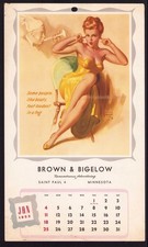 😮 VINTAGE MARILYN MONROE 1953 PINUP GIRL CALENDAR PAGE POSTER EARL MORAN ART 😮 picture