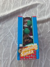 Christmas Climbing Santa Claus Animated Musical Hanging On Chain -Ho Ho Ho picture