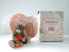 SET OF 2 ENESCO CALICO KITTENS HALLOWEEN 1996 NIB picture