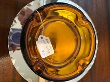 Amber Glass MCM Ash Tray picture