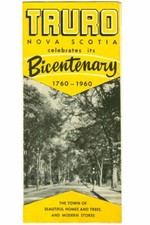 Vintage 1960 TRURO Nova Scotia BICENTENARY WEEK Souvenir Brochure 1760-1960 picture