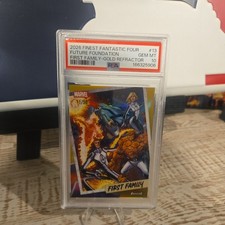 2026 Topps Finest Marvel Fantastic Four FF-13 First Family Gold /50 POP 1 picture