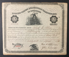 Vintage 1890 United States Inspectors' Certificate To Engineers picture