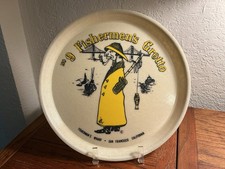 VTG 1973 Fisherman’s Grotto No.9 San Francisco Cambro Fiberglass Tray Round picture