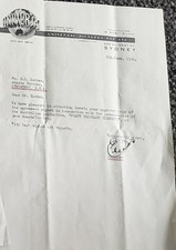 1941 Universal Pictures Forty Thousand Horsemen Australian Theatre Letterhead  picture