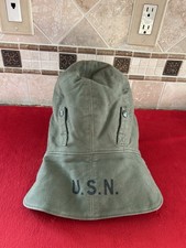 WW2 U.S.N. Navy Foul Weather Deck Cap Hat Contract NXsx-22361 Size 7 1/4 WWII picture