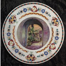 Bauscher Germany Illinois Central Railroad Plate New Orleans Claibourne Court picture