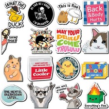 16 PCS Funny Fridge Magnets for Adults, and Words for Refridgerator Cabinet Door picture