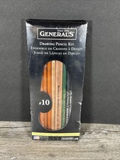 Vintage General's Drawing Pencil Kit #10 Includes 12/Pencils/Charcoals picture