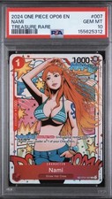 2024 ONE PIECE OP06-WINGS OF THE CAPTAIN ST01-007 NAMI TREASURE RARE PSA 10 picture