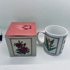 Hilo Hattie Hawaii Tropical Flowers Hibiscus Bird of Paradise Mug Ceramic New picture