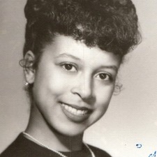 c1950s African American Flag Twirler Carol Studio Photo Pearl Necklace Portrait picture