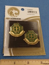 PAIR OF IRA GREEN - US Army 502nd MILITARY POLICE BATTALION DUI Crest - NEW G-23 picture