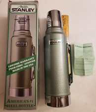 Nice Aladdin Stanley Vintage Quart Size Thermos w/Box Lifetime Warranty LQQK picture