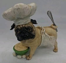 Westland Gifts Pugnacious Pug-nacious Baker Pug, Rare Retired picture