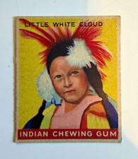 1947 Goudey Gum Co. Indian Chewing Gum Little White Cloud #74 Non-Sport Card picture