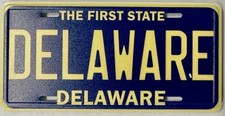 Delaware State License Plate Novelty Fridge Magnet picture