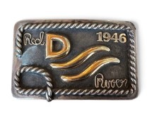 Edward H. Bohlin 1946 Red River D Sterling Silver Belt Buckle Hollywood picture