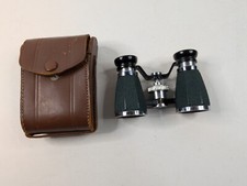 Vintage Binolux 3x Green Leather Opera Glasses/ With Leather Case  picture