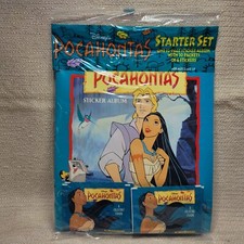 New 1995 Disney  Pocahontas Panini Sticker Album w/10packs 230877G picture