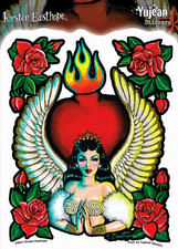 Kirsten Easthope Gorgeous Retro Avamaria Pinup PIN-UP 5x6 Die-Cut Decal STICKER picture