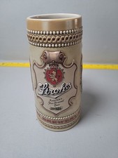 Stroh's Brewery HERITAGE SERIES III Embossed Beer Stein Mug Vintage Ceramarte picture