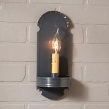 Fireplace Wall Sconce Light in Country Tin - Primitive Tin Wall Sconce Light picture