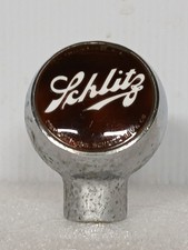 Schlitz Beer Tap Chrome Ball Knob Handle JOS. SCHLITZ BRW'G CO MILWAUKEE WIS picture