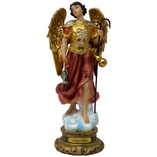 Arcángel San Rafael  13 Inch Resin Statue Finely Finished Archangel 2921 picture