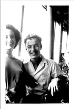 Beautiful Woman w/Perky Breasts and Boyfriend Cedar Point OH 1940s B&W VTG Photo picture