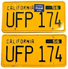 1956 California License Plates DMV Clear 1960 Chevrolet Impala 1960 validation picture
