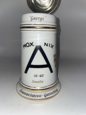 VTG German Handmalerei Porcelain Military Stein US Air Force 6913th RSM Mox Nix picture