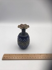 Miniature Royal Doulton Lambeth Vase 4.25” Signed M H picture