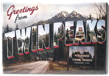 Twin Peaks Greetings From Retro TV Horror Mystery 2x3 MAGNET  Vintage picture