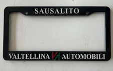 Vintage Valtellina Automobili Sausalito CA License Plate Frame Italian Ferrari picture