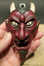 Antique Vintage Style Cast Iron folk art Devil Wall mount Bottle Opener picture