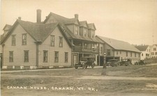 Postcard RPPC C-1920s Vermont Canaan Canary House occupation autos 23-12091 picture