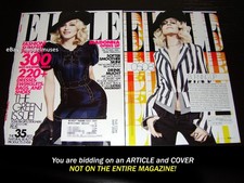MADONNA 15-Page Magazine ARTICLE & COVER Elle US May 2008 picture